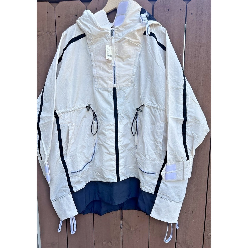 Free People Movement Size M/L Peace Out Backpack Parachute Jacket Ivory Combo - Picture 4 of 15